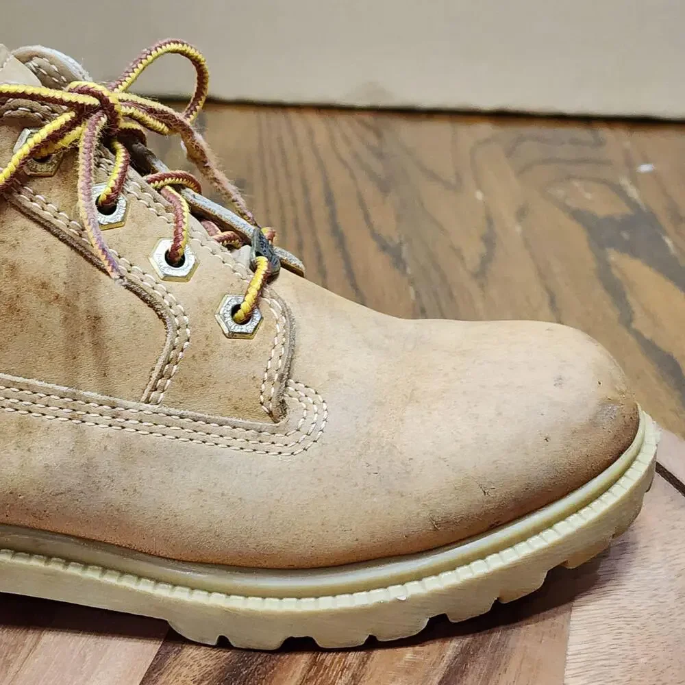 Timberland Boots Mens Size 7.5 Brown Leather 10348 Waterproof Ankle Work USA